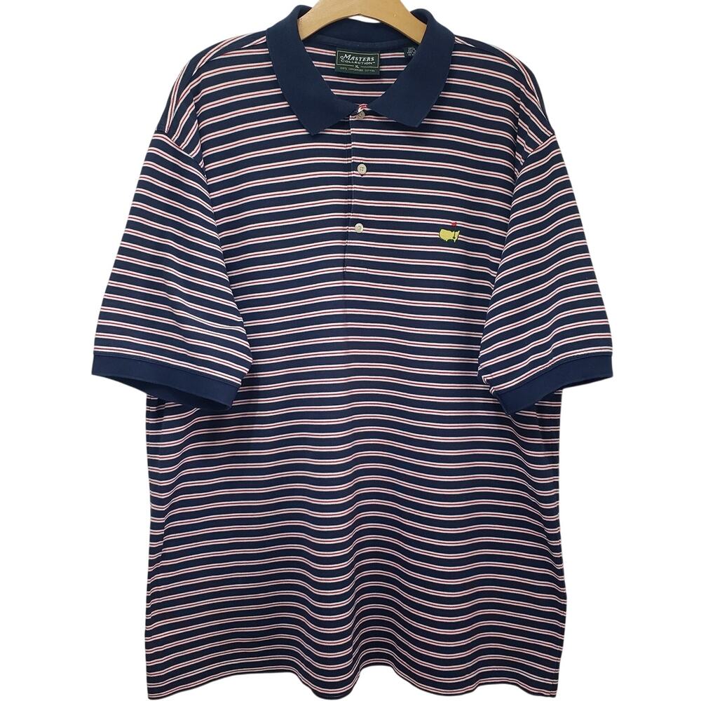 Vintage MASTERS COLLECTION Augusta National Master's Striped Polo Men's XL